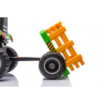 Elektrický traktor s vlečkou BBH-030 na diaľkové ovládanie 2,4G zelená